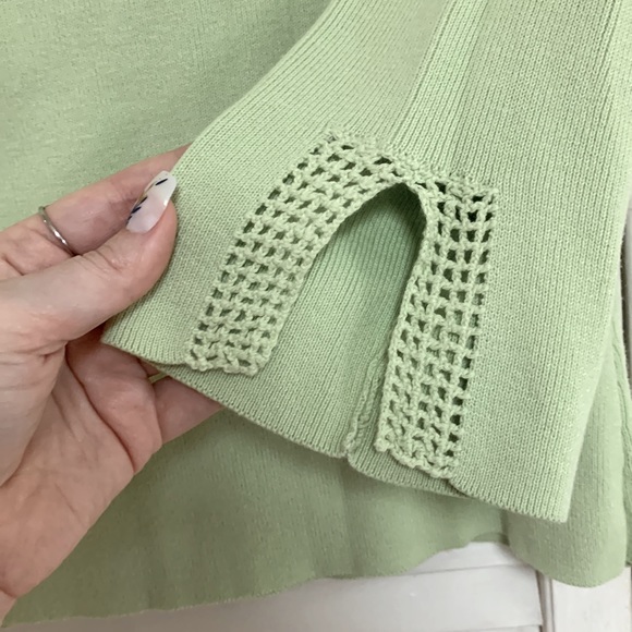 spring green vintage three quarter length blouse - Picture 4 of 4